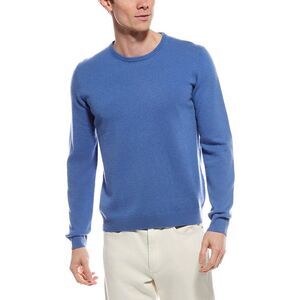 Mette Mens  Cashmere Crewneck Sweater, Blue